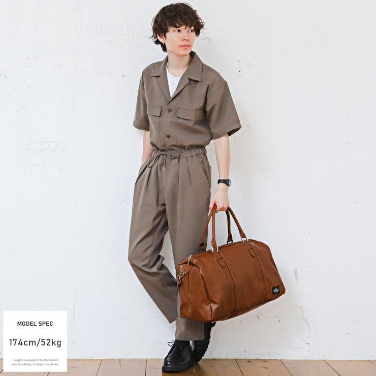 ボストンバッグ メンズ PUレザー[品番：LU000011891]｜LUXSTYLE