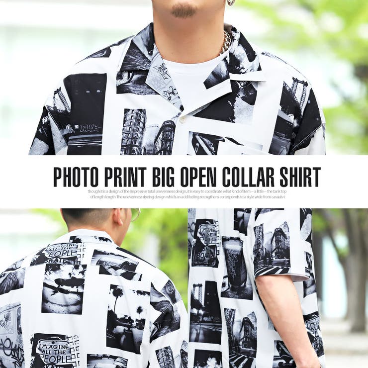 uu  Y's for men オープンカラー 半袖シャツ 半袖シャツ メンズ オープンカラー[品番：LU000011648