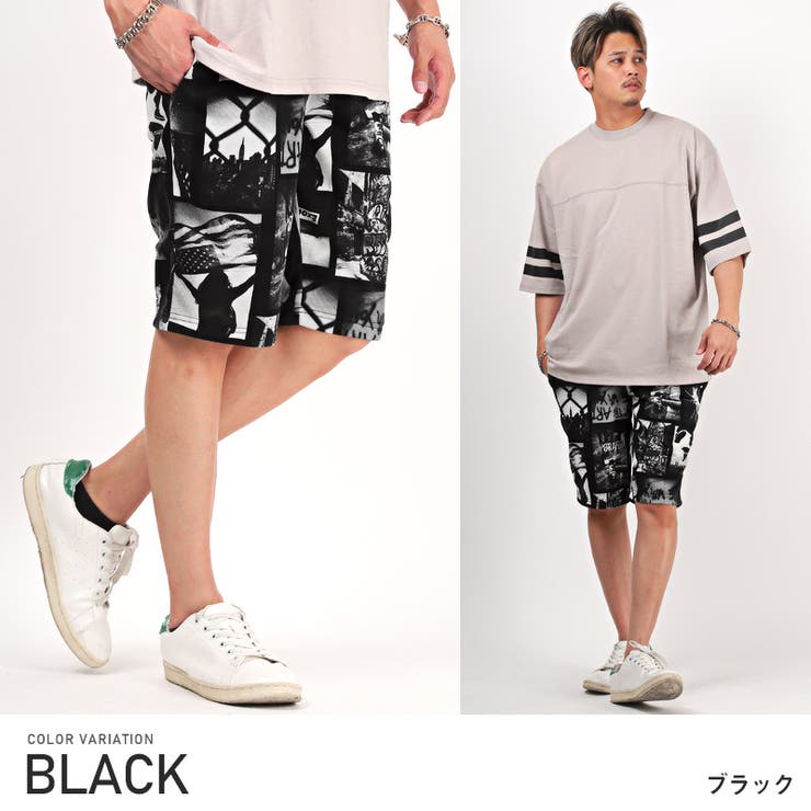 reversal 風景プリント ショートパンツ reversal - reversal 風景プリント ショートパンツ Lサイズの