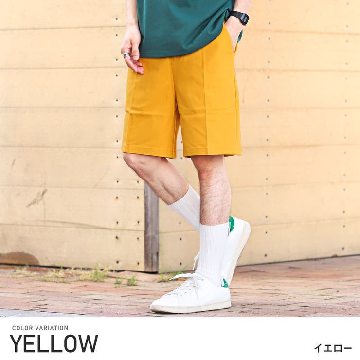 TFW49 ショートパンツ　イエロー　ハーフパンツ　junhashimoto TFW49 ショートパンツ イエロー ハーフパンツ junhashimoto
