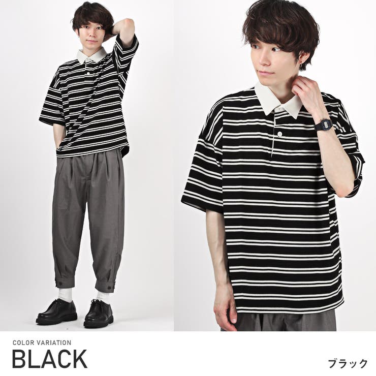 ポロシャツ メンズ ラガーシャツ[品番：LU000011776]｜LUXSTYLE