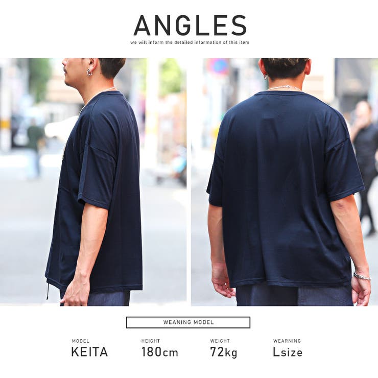 Tシャツメンズ半袖ネックレス付きカレッジロゴビッグシルエット2点セット【ネックレス付きカレッジロゴBIGTシャツ】メンズTシャツビッグTシャツドロップショルダーゆったりカジュアルストリート韓国系