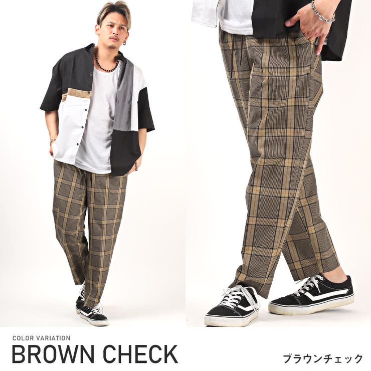 テーパードパンツ メンズ ワイドパンツ