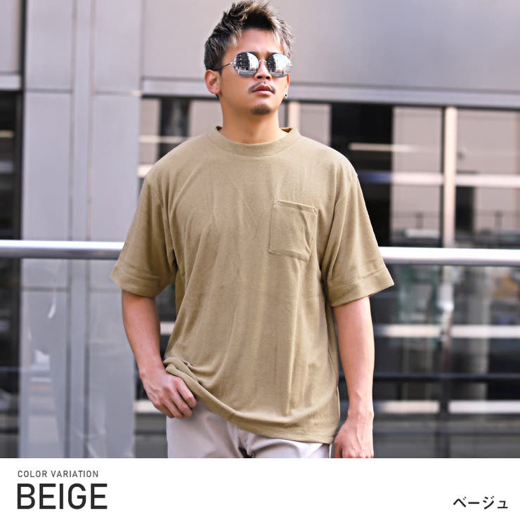 半袖Tシャツ メンズ ショルダーバックル ラウンドネック 2色 Underdog メンズ・ヘンリーネック 半袖 Tシャツ_39812_ss24