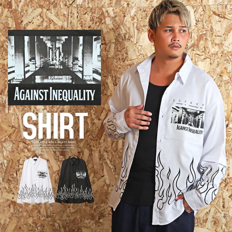 長袖シャツ メンズ グラフィック | LUXSTYLE | 詳細画像1 