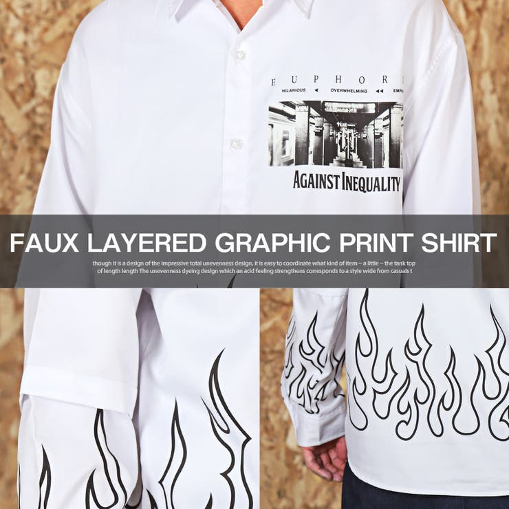 長袖シャツ メンズ グラフィック | LUXSTYLE | 詳細画像6 