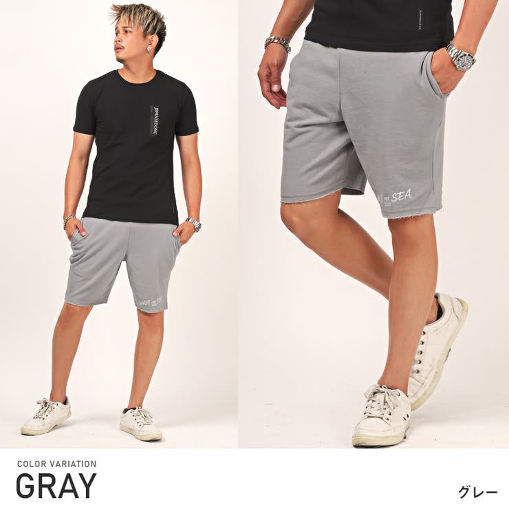 ショートパンツ メンズ スウェットパンツ[品番：LU000011937