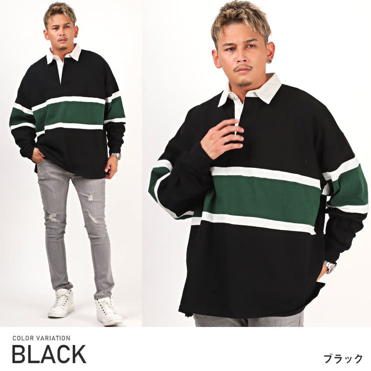 ラガーシャツ メンズ 長袖[品番：LU000011982]｜LUXSTYLE（ラグ