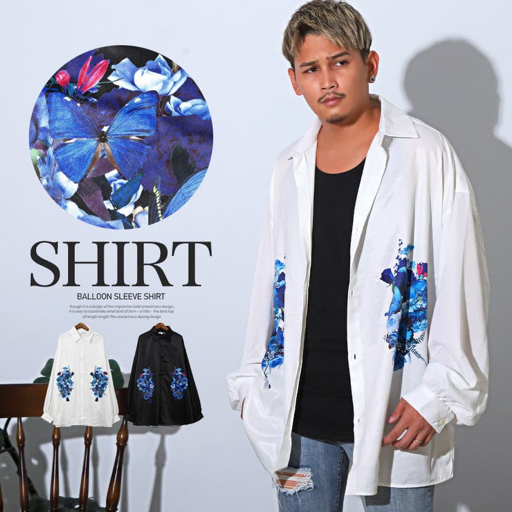 長袖シャツ メンズ ビッグシルエット | LUXSTYLE | 詳細画像1 