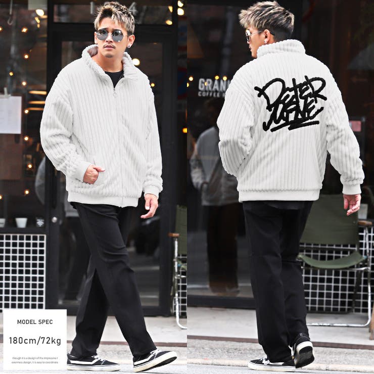 ファージャケット メンズ ビッグシルエット[品番：LU000012181