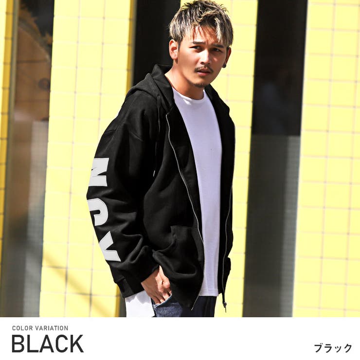 ジップパーカー メンズ スウェード[品番：LU000012211