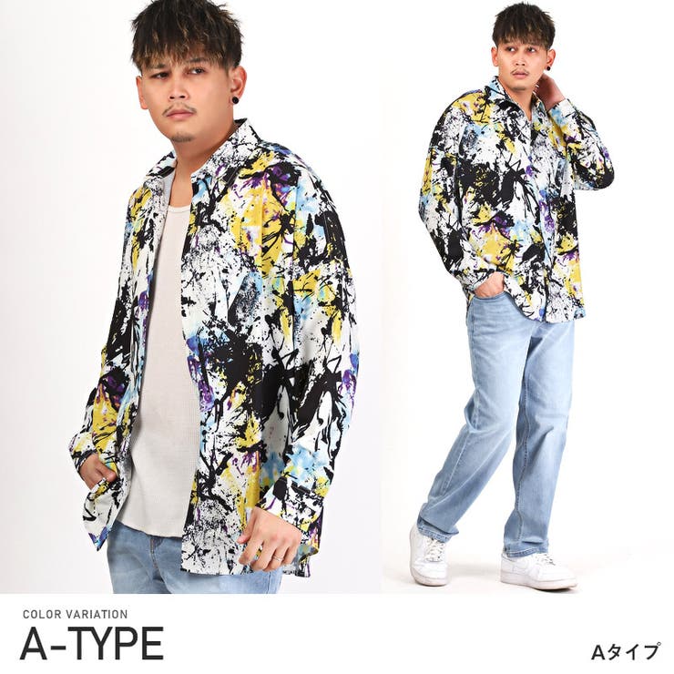 A | 長袖シャツ メンズ ビッグシルエット | LUXSTYLE