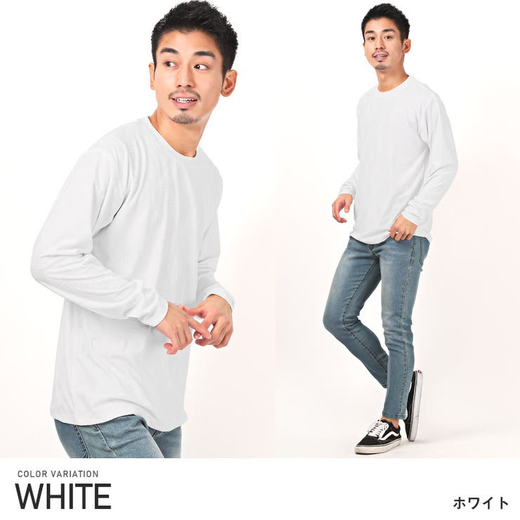 タグ付属！【 LIMITED COLLECTION】ロンT M　ホワイト メンズTシャツ/カットソー(七分/長袖)