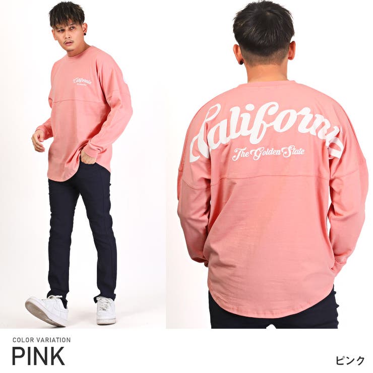 ピンク ロンT - トップス(Tシャツ