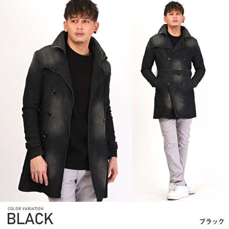 トレンチコート メンズ デニム[品番：LU000012410]｜LUXSTYLE