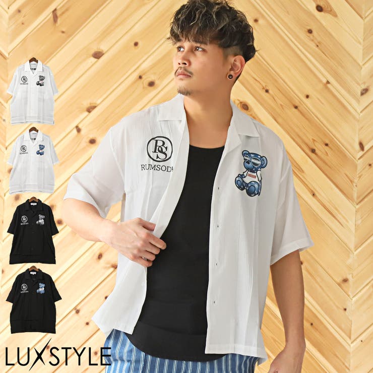 メンズシャツ ビッグシルエット ドロップショルダー | LUXSTYLE | 詳細画像1 