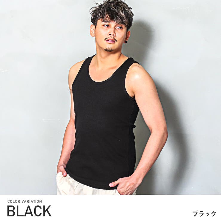 タンクトップ メンズ ノースリーブ[品番：LU000012531
