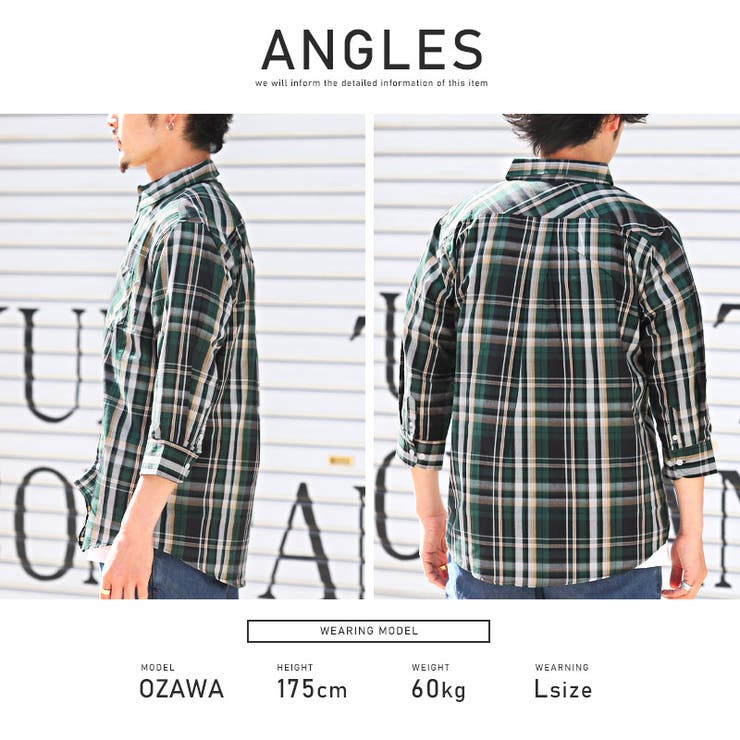7分袖シャツ メンズ チェックシャツ | LUXSTYLE | 詳細画像9 