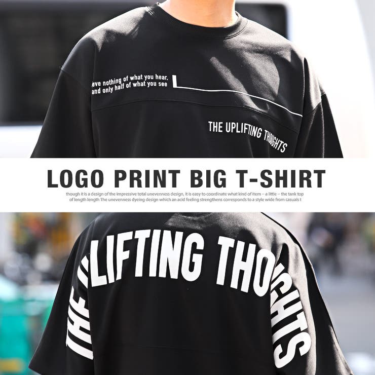Tシャツメンズ半袖ビッグシルエットポンチロゴ発泡プリント立体ドルマンスリーブメンズTシャツドロップショルダークルーネックホワイトブラック白黒ゆったりストリート韓国aa-2480