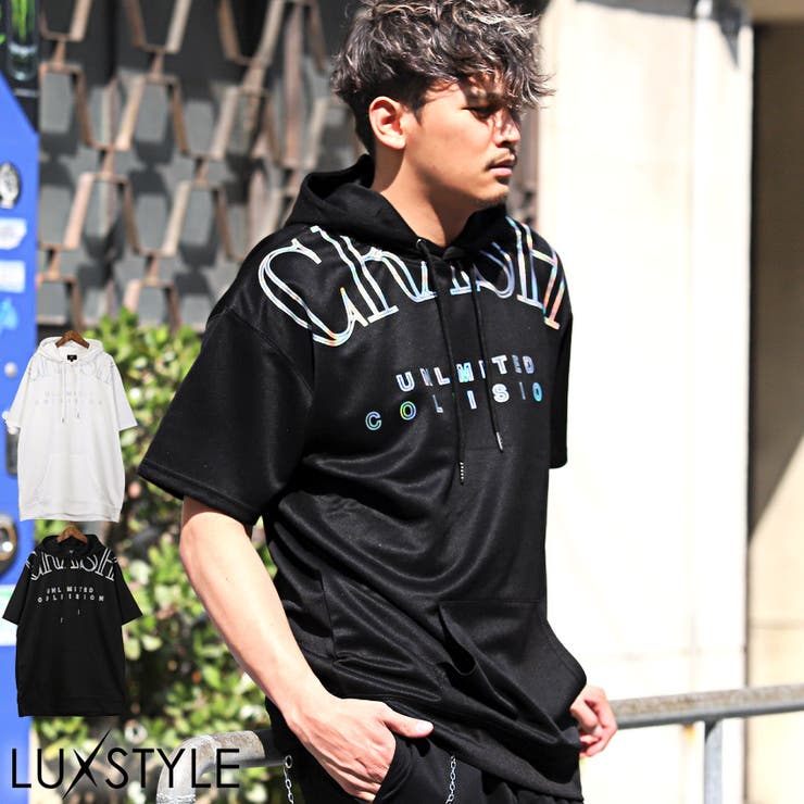 メンズパーカー プルパーカー ドロップショルダー | LUXSTYLE | 詳細画像1 