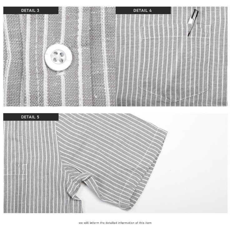 半袖シャツ メンズ 綿麻 | LUXSTYLE | 詳細画像10 