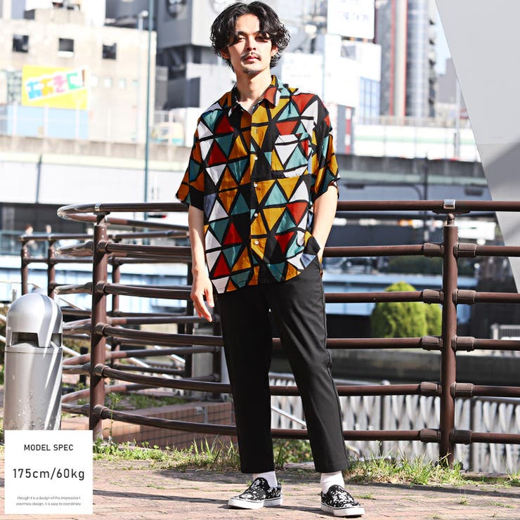 オープンカラーシャツ メンズ レディース[品番:LU000012536 オープンカラーシャツ メンズ レディース[品番:LU000012536