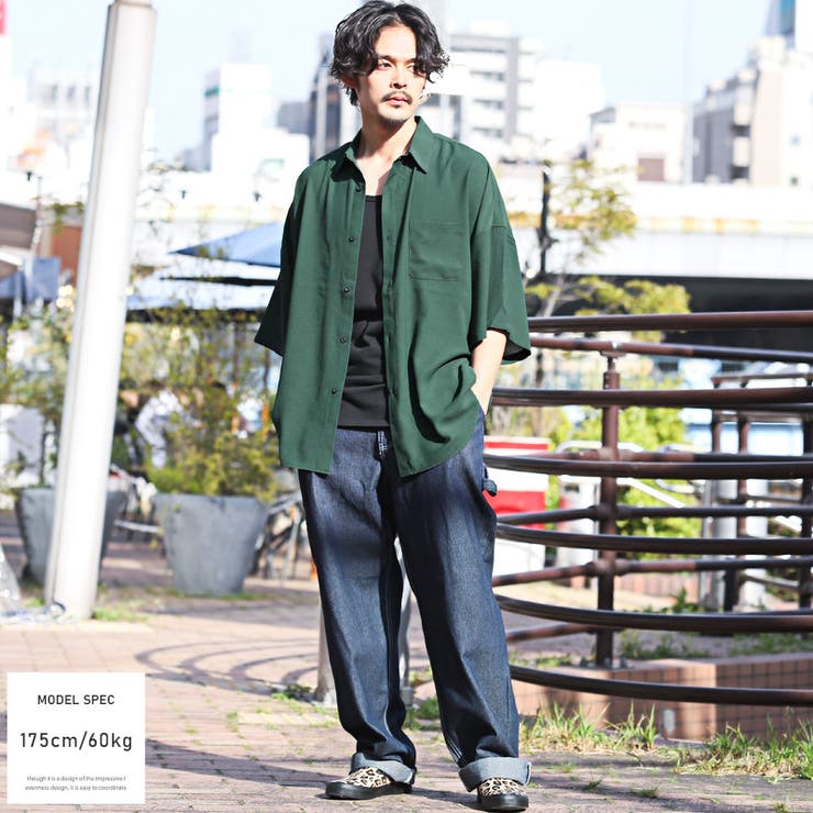 半袖シャツメンズレディース半袖ビッグシルエット春夏【ビッグシルエット半袖シャツ】トップス羽織りルーズゆったり無地カジュアルリラックスストリート韓国系ユニセックス