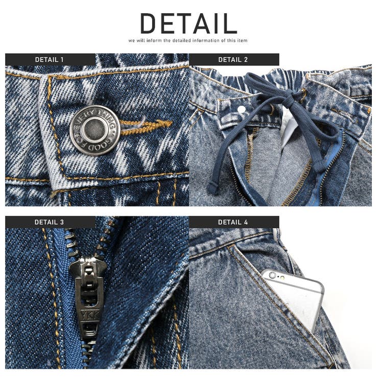 【ケミカルウォッシュデニムワイドカーゴパンツ】メンズパンツ ミリタリー ワークパ… | LUXSTYLE | 詳細画像9 