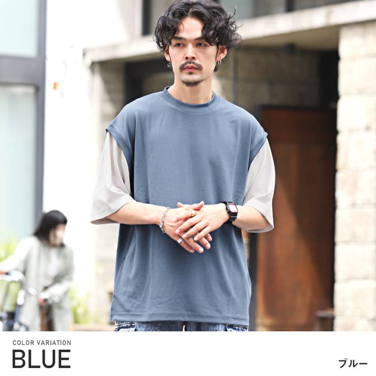 メンズ セットアップ ツーピース ドロップショルダー K00052 セットアップ メンズ 夏[品番：JG000014500]｜JIGGYS SHOP