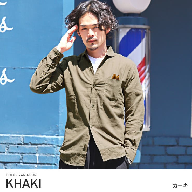 長袖シャツ メンズ メンズシャツ[品番：LU000012643]｜LUXSTYLE