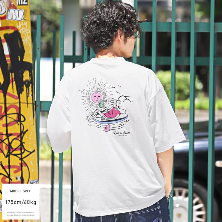 【人気スカルデザイン】ワイスリー☆バック刺繍ロゴ入りTシャツ 髑髏 ドクロ