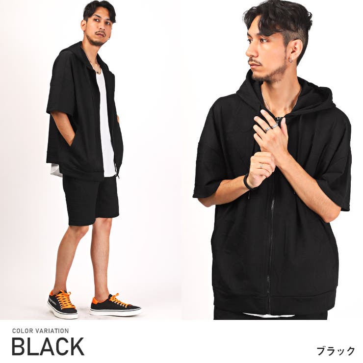 パーカー メンズ 半袖[品番：LU000012726]｜LUXSTYLE（ラグ
