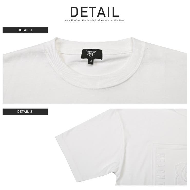 Tシャツエンボス加工半袖薔薇刺繍半袖Tシャツトップスカットソーローズフラワー花柄ロゴ立体3D凹凸無地シンプルホワイトブラックカジュアルストリートビター系BITTER春夏aa-2625