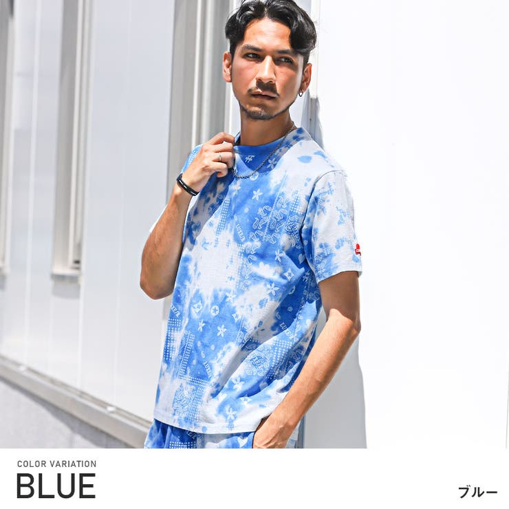 ブルー | Tシャツ メンズ 半袖 | LUXSTYLE