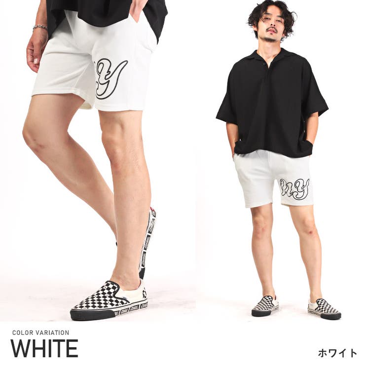 ホワイト | ショートパンツ メンズ ショーツ | LUXSTYLE