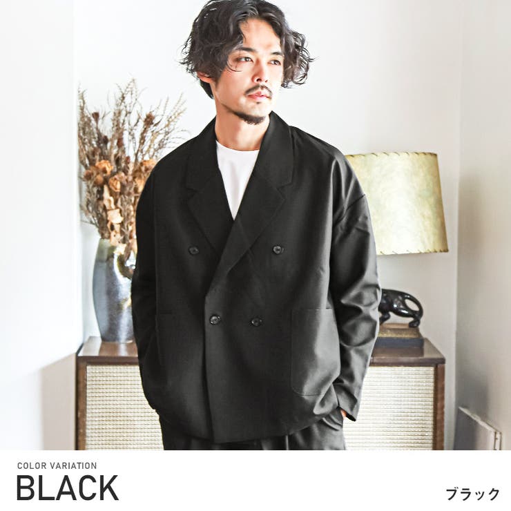 ブラック | メンズ ダブルテーラード※ボトムス別売り※ メンズジャケット | LUXSTYLE