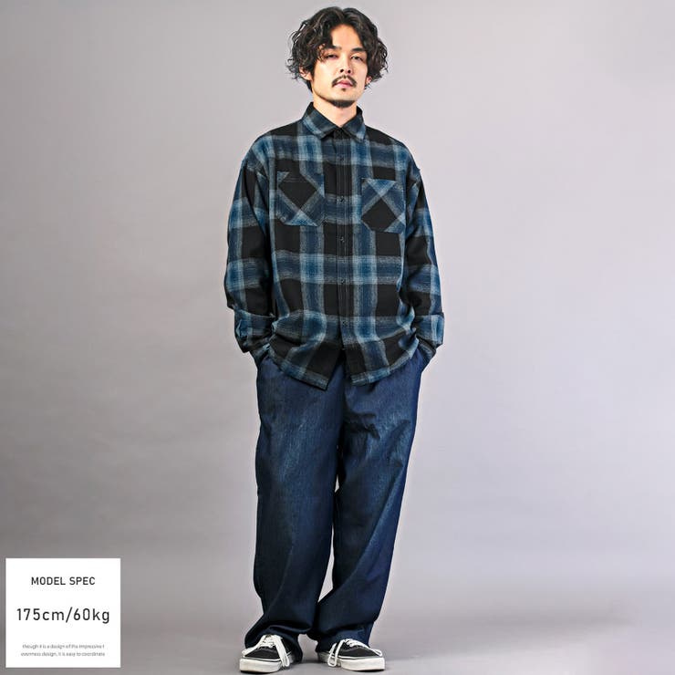 メンズシャツ オンブレチェック 総柄 | LUXSTYLE | 詳細画像9 