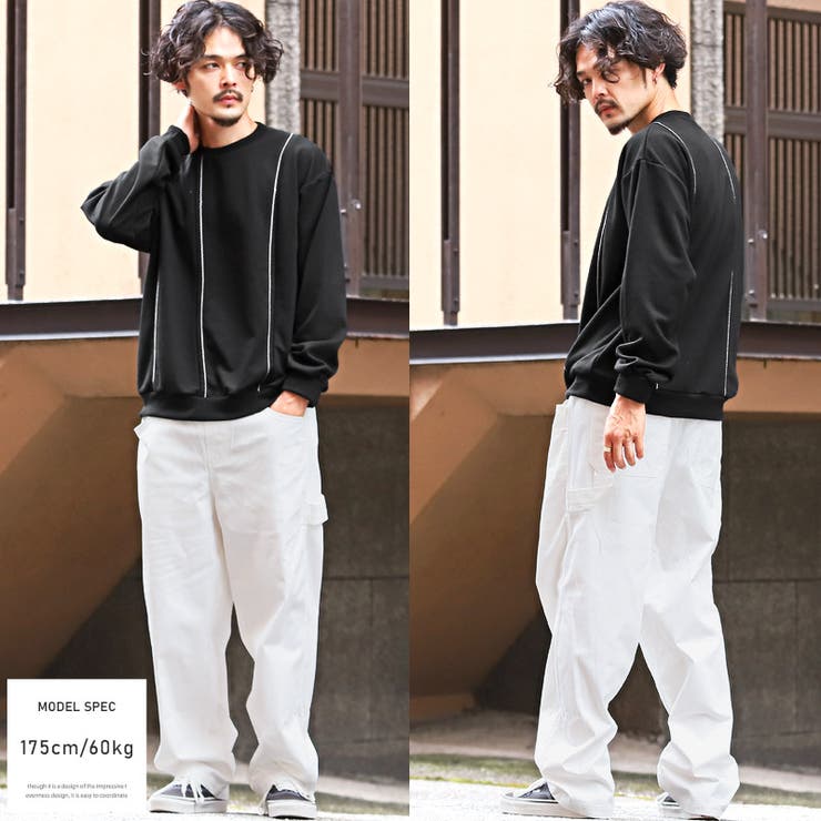 メンズトレーナー クルーネック ステッチ加工 | LUXSTYLE | 詳細画像5 