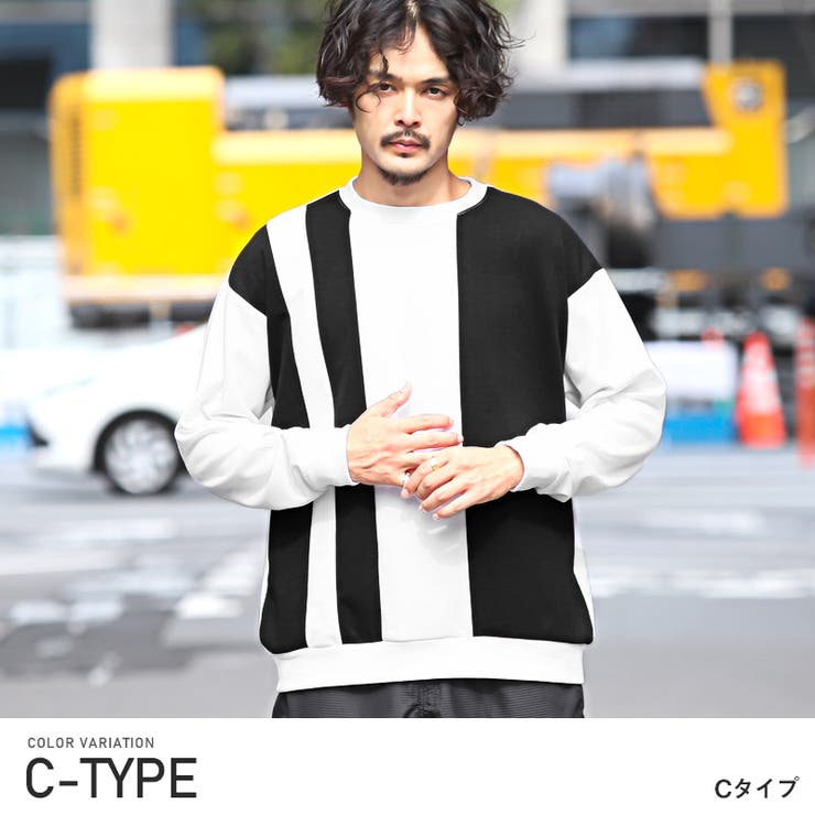 C | メンズトレーナー スエット ビッグシルエット | LUXSTYLE