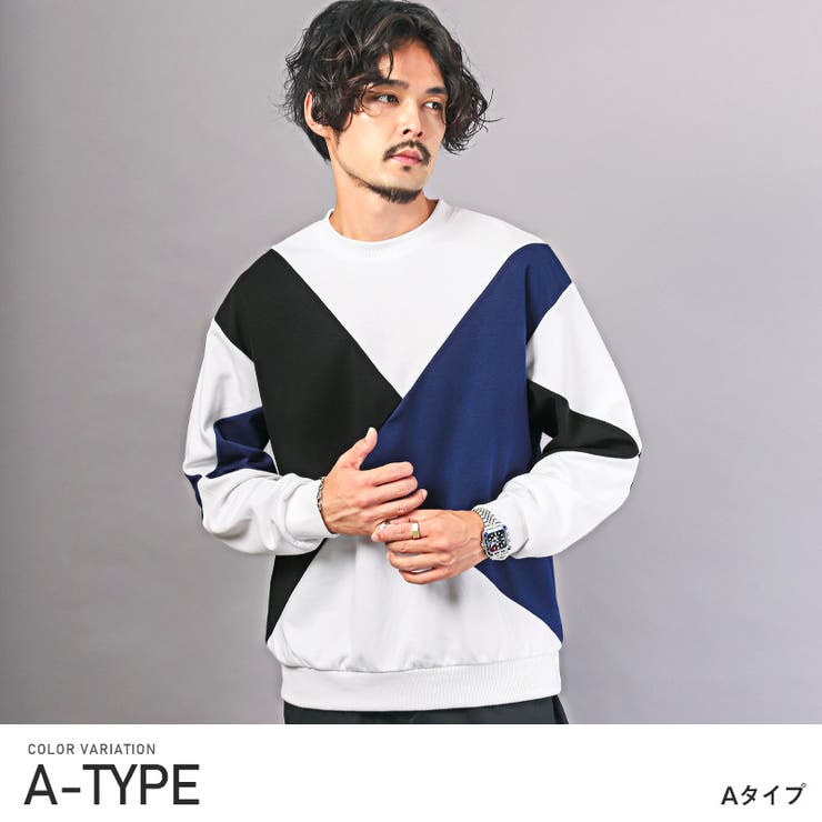 A | メンズトレーナー トップス クルーネック | LUXSTYLE
