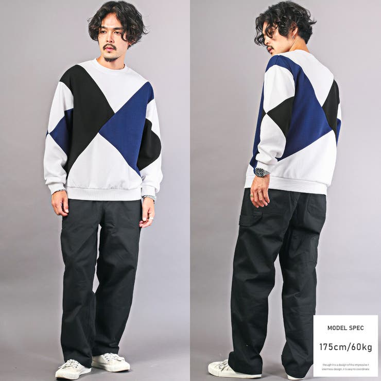 メンズトレーナー トップス クルーネック[品番：LU000012800