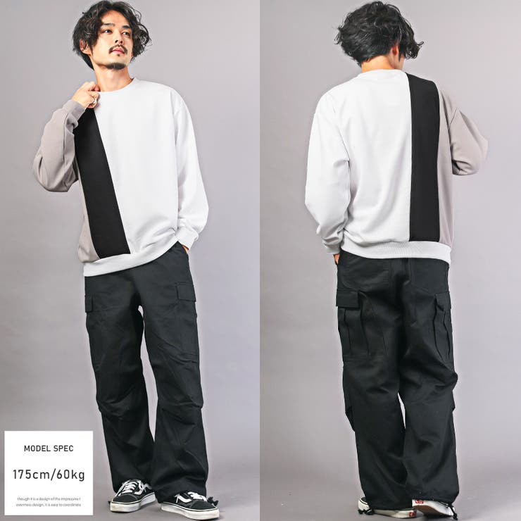 メンズトレーナー トップス クルーネック[品番：LU000012800