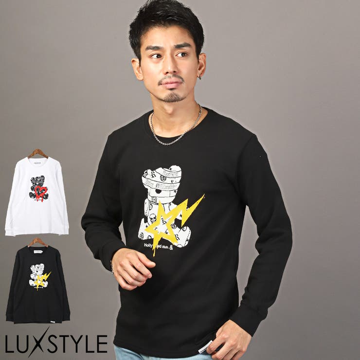 メンズロンT クルーネック ベア | LUXSTYLE | 詳細画像1 