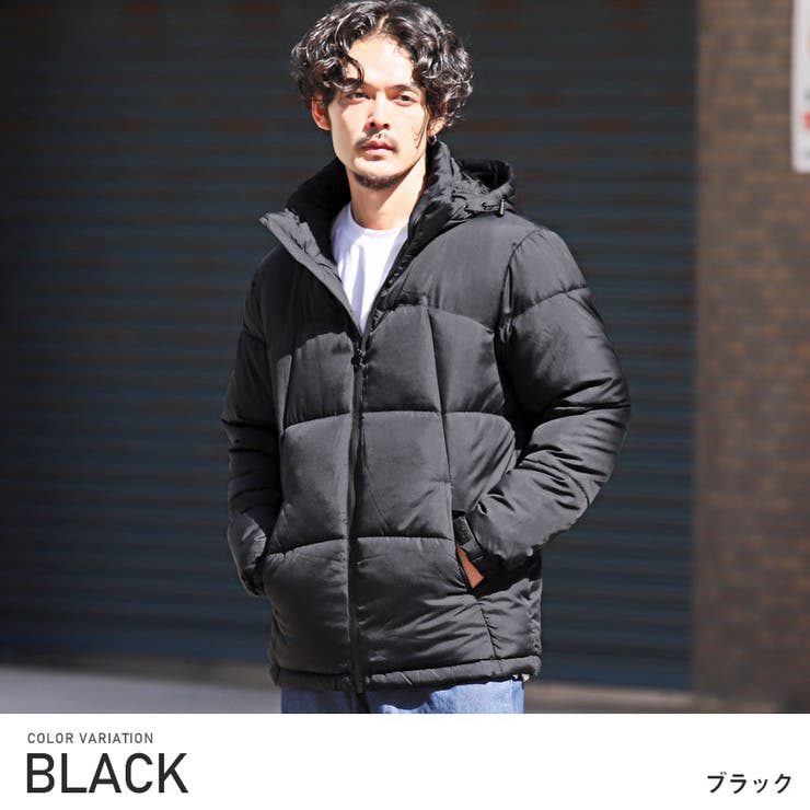 ブラック | 中綿ジャケット メンズ ブルゾン | LUXSTYLE