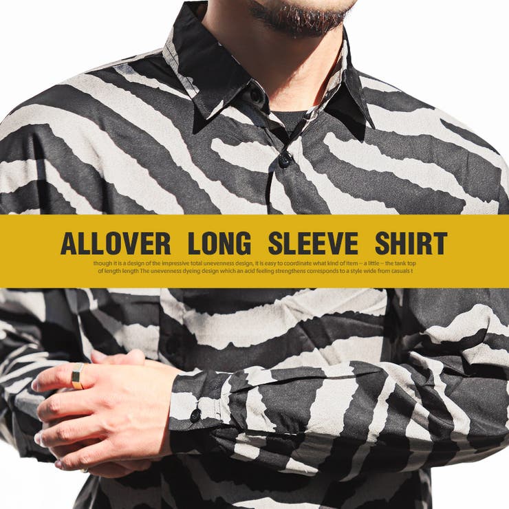 長袖シャツ メンズ 総柄[品番：LU000012947]｜LUXSTYLE（ラグ