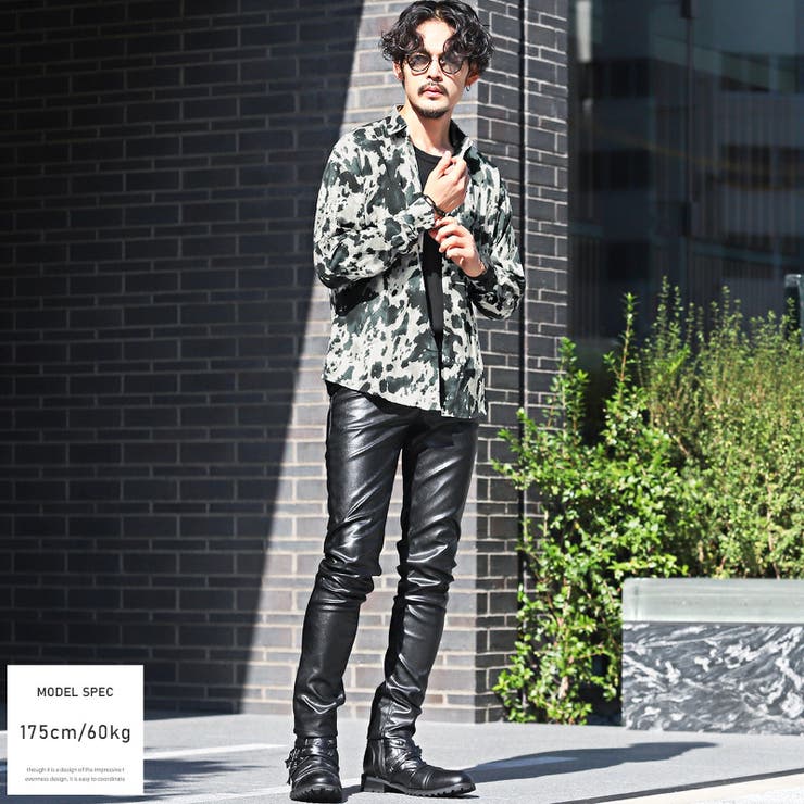 長袖シャツ メンズ 総柄[品番：LU000012947]｜LUXSTYLE（ラグ