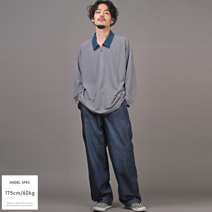 ロンT・メンズ・長袖・Tシャツ・ハーフジップ・切替・バイカラー・メンズTシャツ・カットソー・トップス・ドロップショルダー・配色・無地・モード・上品・カジュアル・ストリート・韓国・ユニセックス・レディース・春・秋・aa-2888