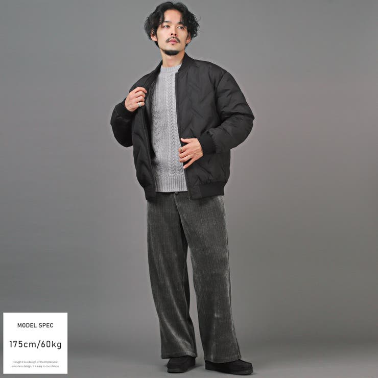 ワイドパンツ メンズ コーデュロイ[品番：LU000012942