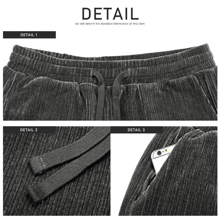 kapital タペストリーコーデュロイ　ワイドパンツ　黒 ワイドパンツ コーデュロイ ブラスト加工[品番：OE000008293