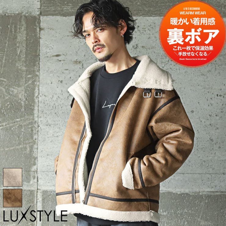 Amazon | [NOMSOCR] ボアジャケット メンズ フェイク